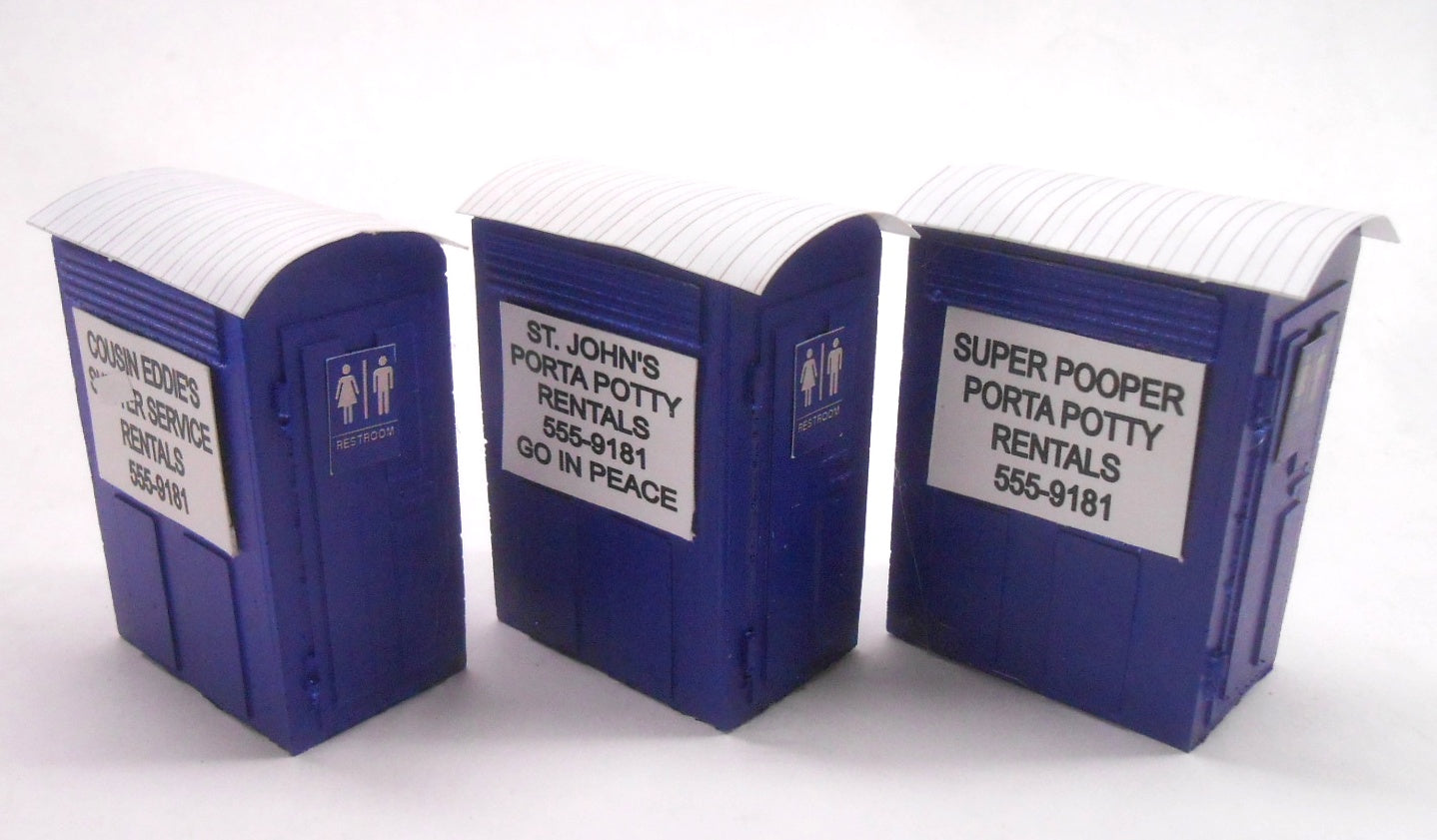 Porta Potties with Funny Signs Kit - SD09